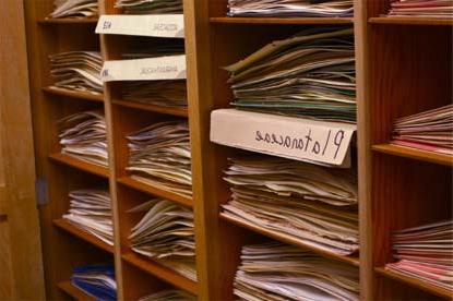 UNC Herbarium shelves